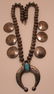 SILVER DOLLAR SQUASH BLOSSOM NECKLACE COIN SILVER - 8