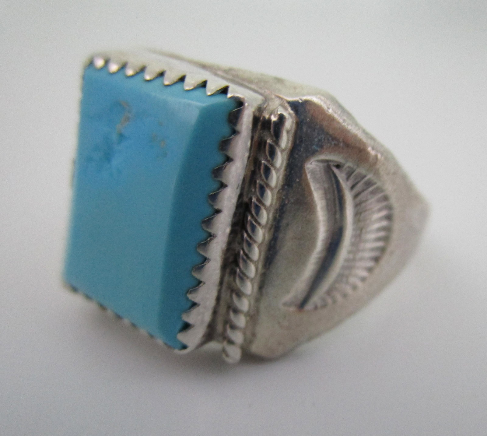 HARRISON BITSUE TURQUOISE RING STERLING SILVER (1 of 5)