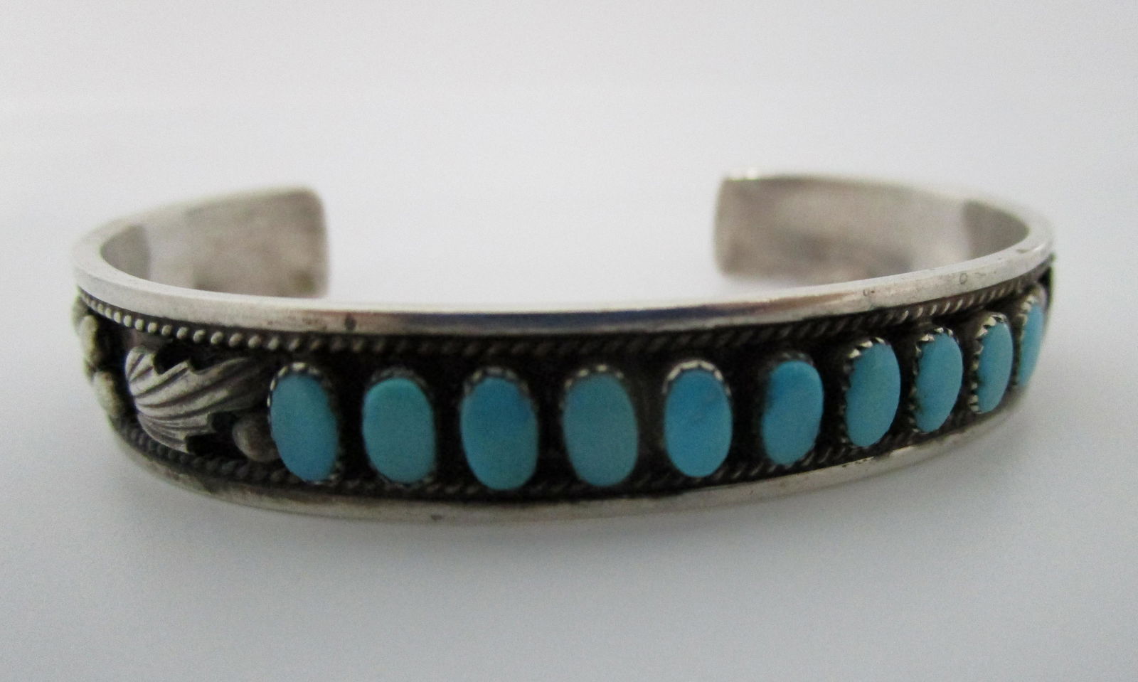 DAVE NIETO ZUNI TURQUOISE BRACELET STERLING SILVER (1 of 6)