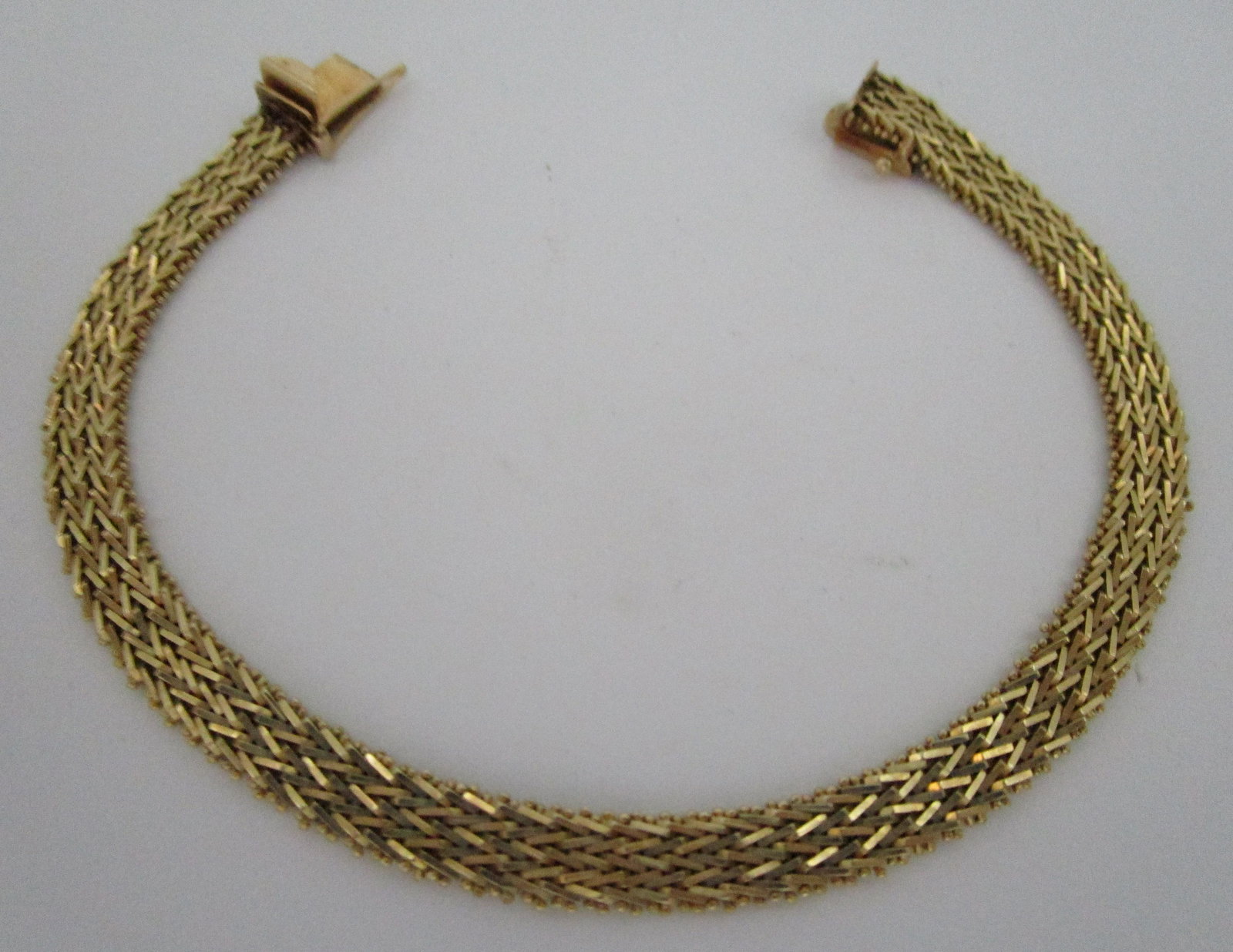 14K GOLD RICCIO BRACELET 15 GRAMS 7 1/2" (1 of 3)