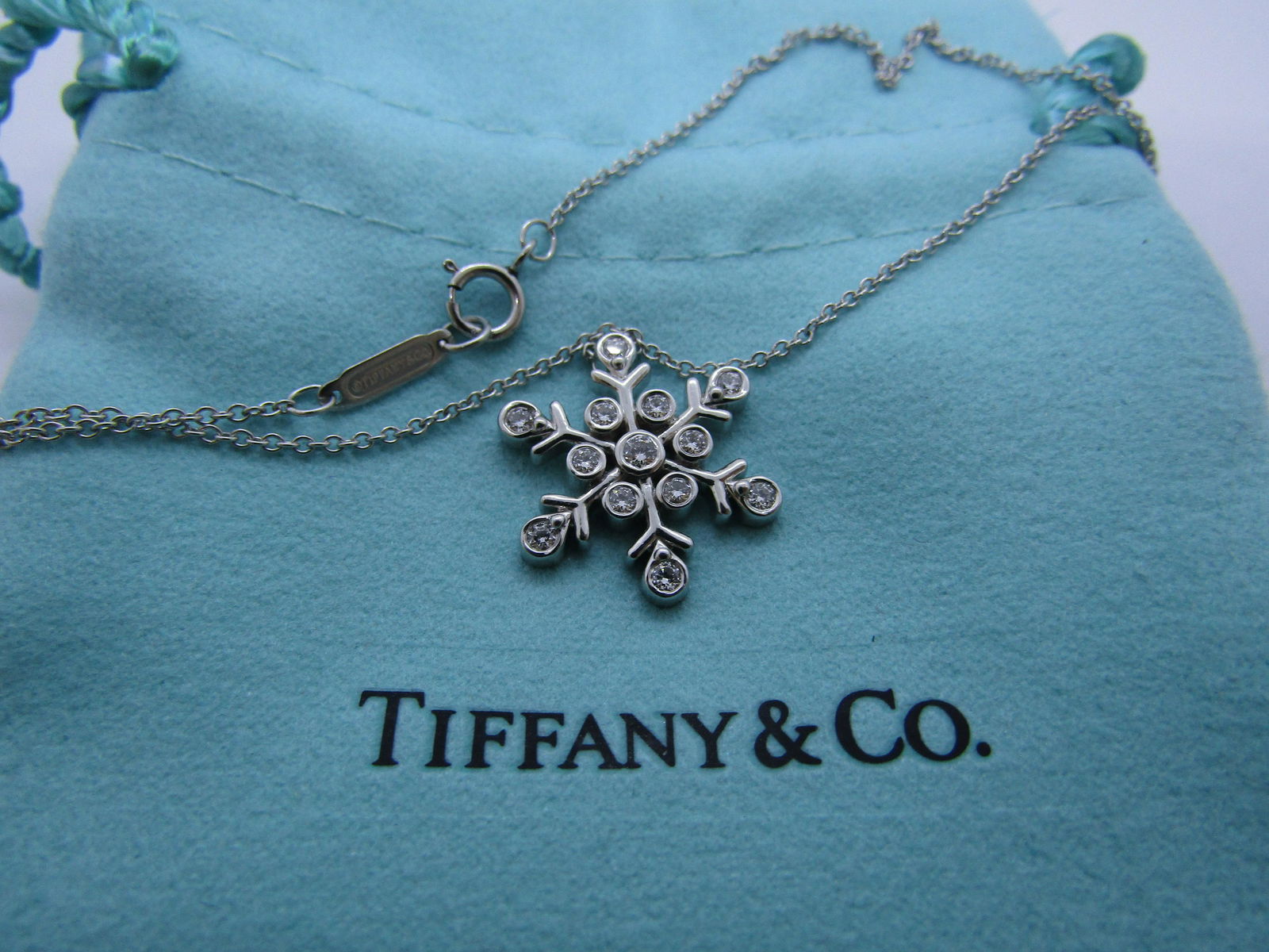 tiffany snowflake diamond necklace