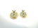JADE EARRINGS 14K GOLD W CLIP 8.7 GRAMS - 3
