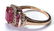 2 CARAT RUBY DIAMOND 14K ROSE GOLD RING SIZE 7 - 5