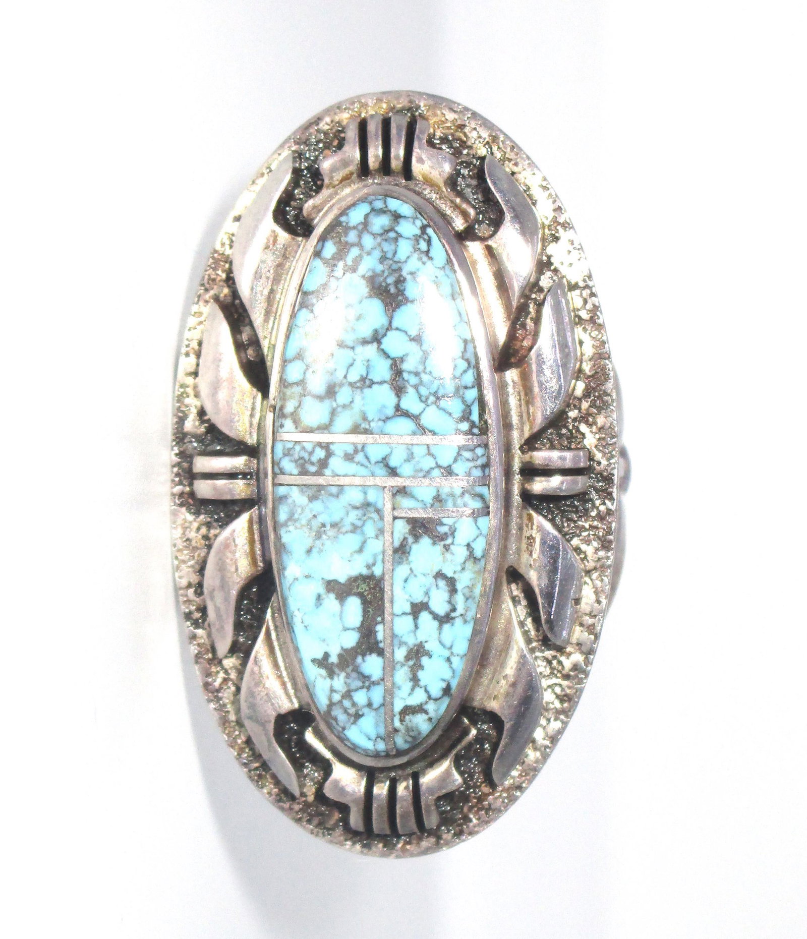 ADAM FIERO SPIDERWEB TURQUOISE RING STERLING SILVE (1 of 3)