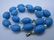 17" TURQUOISE 18MM BEAD PEARL 14K GOLD NECKLACE