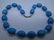 17" TURQUOISE 18MM BEAD PEARL 14K GOLD NECKLACE - 2