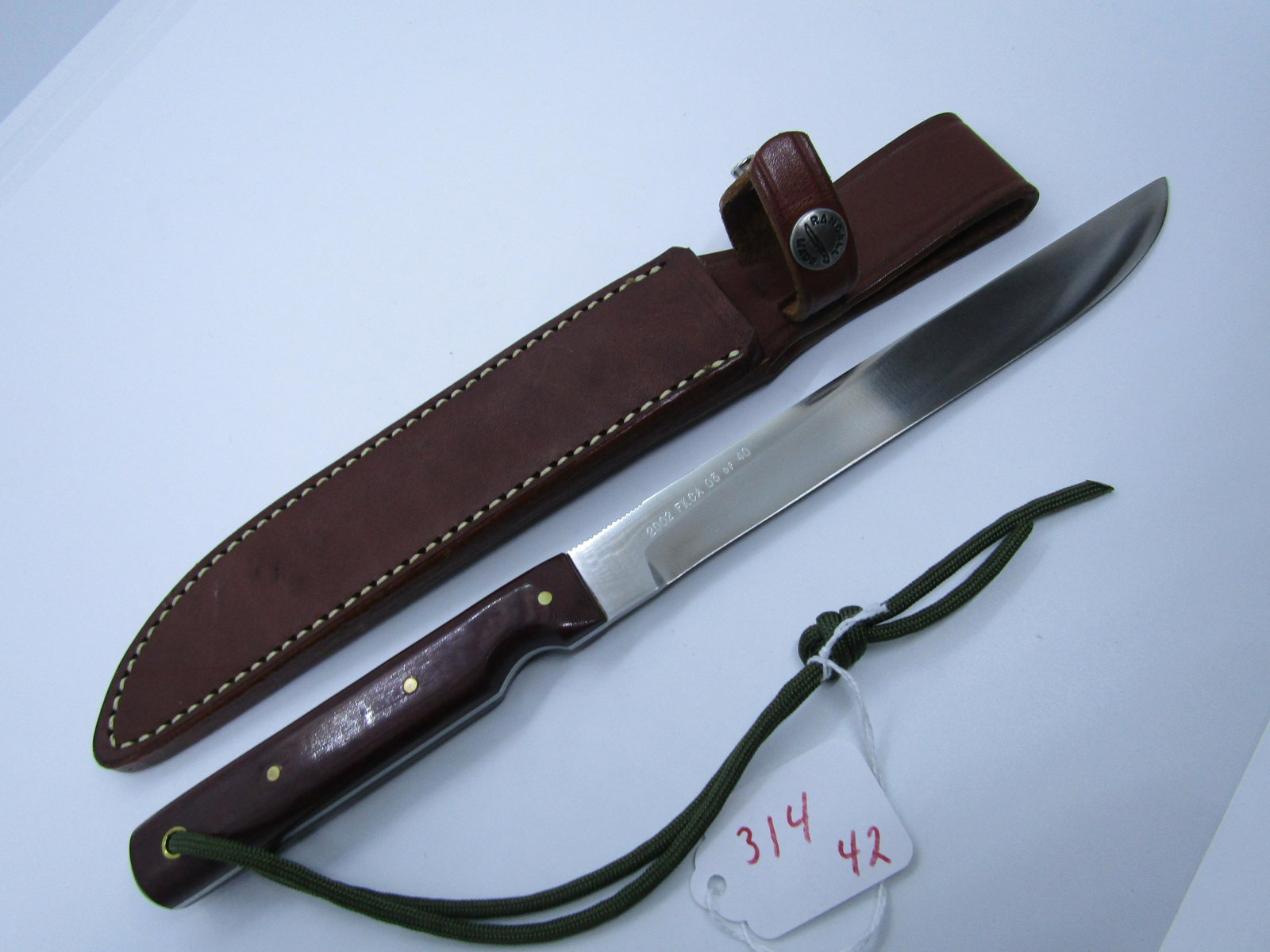 RANDALL KNIFE 2002 FKCA 05 OF 40: RARE FISHERMAN 7 INCH BLADE 11 3/4 INCH OVERALL 2002 FKCA 5 OF 40. LIKE NEW. (USA SHIPPING $25)