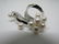 MIKIMOTO PEARL PIN STERLING SILVER BROOCH TRIPLE A - 2
