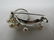 MIKIMOTO PEARL PIN STERLING SILVER BROOCH TRIPLE A - 3