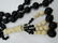 36" ONYX 14K GOLD PEARL & CARVED FOSSIL NECKLACE - 3
