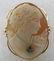 DIAMOND CAMEO PIN PENDANT BROOCH 14K GOLD 8 GRAM