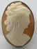 CAMEO PIN PENDANT BROOCH 800 STERLING SILVER 14GR
