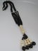 36" ONYX 14K GOLD PEARL CARVED NECKLACE - 4
