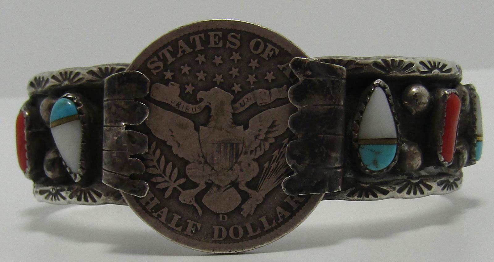 BENSON SAM TURQUOISE CUFF BRACELET STERLING SILVER (1 of 10)