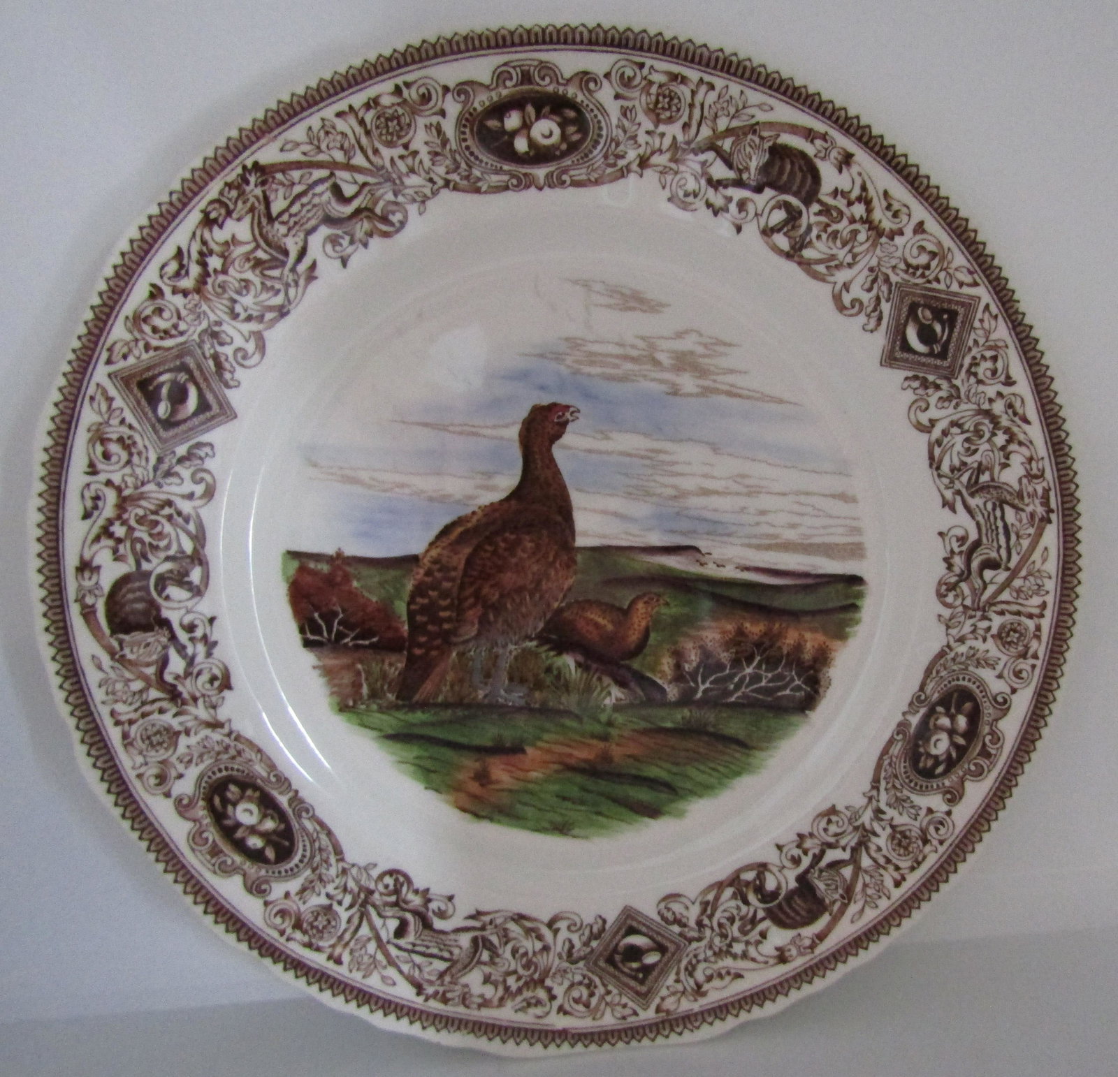 MASON'S PLATE GAME BIRD RED GROUSE LAGOPUS SCOTICU (1 of 2)
