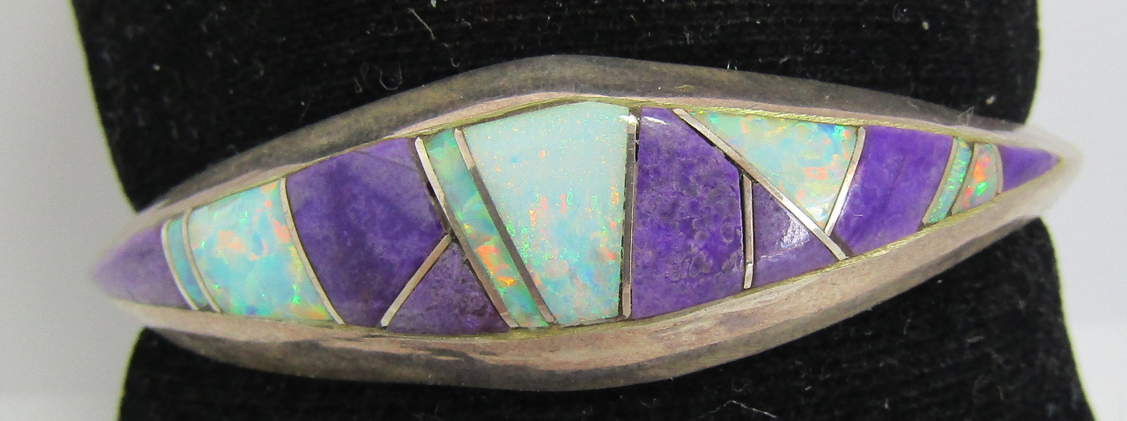 RAY JACK INLAY CUFF BRACELET STERLING SILVER (1 of 4)