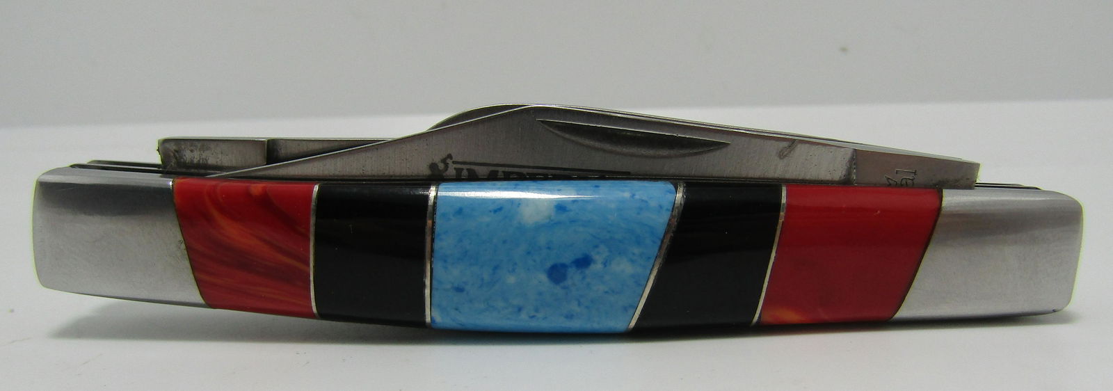 NAVAJO INLAID POCKET KNIFE ED CHRISCHILLY SCHRADE (1 of 5)