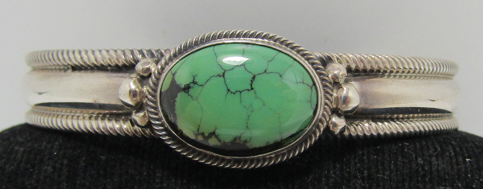 ROIE JAQUE TURQUOISE BRACELET CUFF STERLING SILVER (1 of 5)