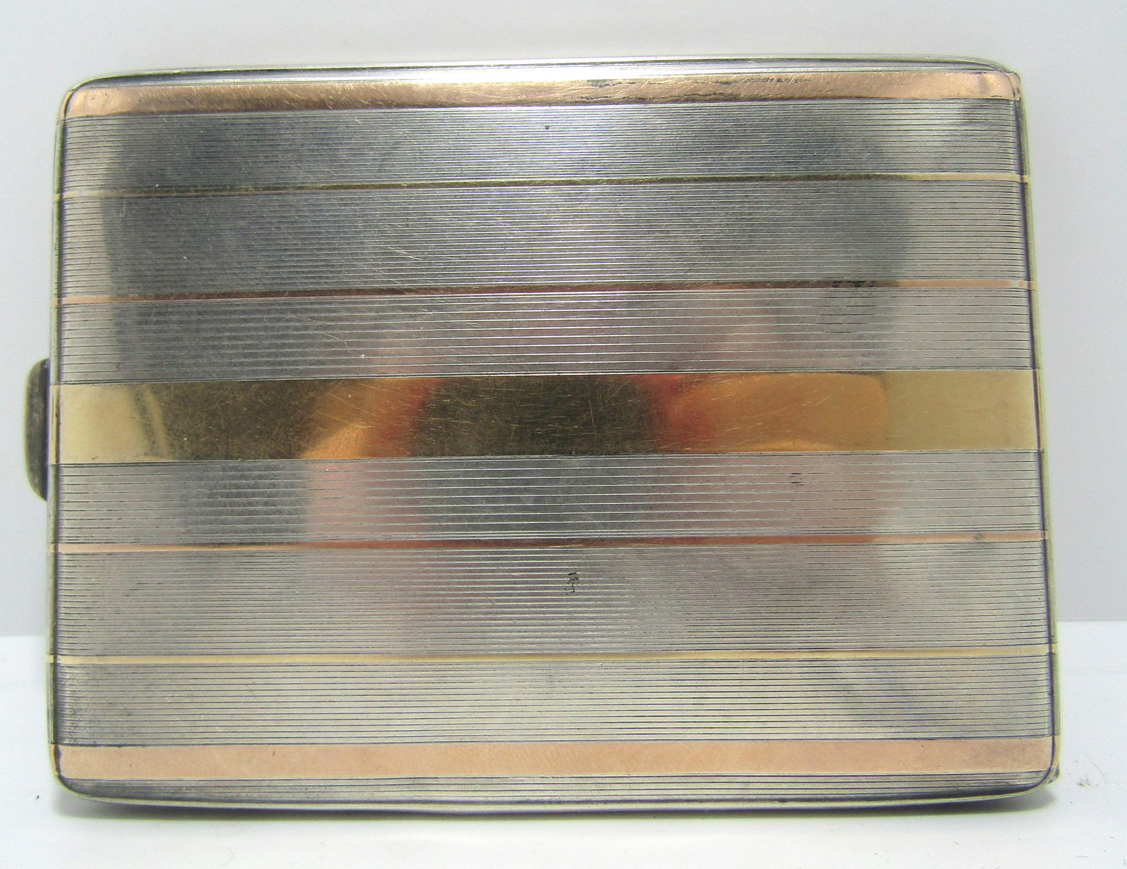 EDWARDIAN 14K & STERLING CIGARETTE CASE JB CO (1 of 5)