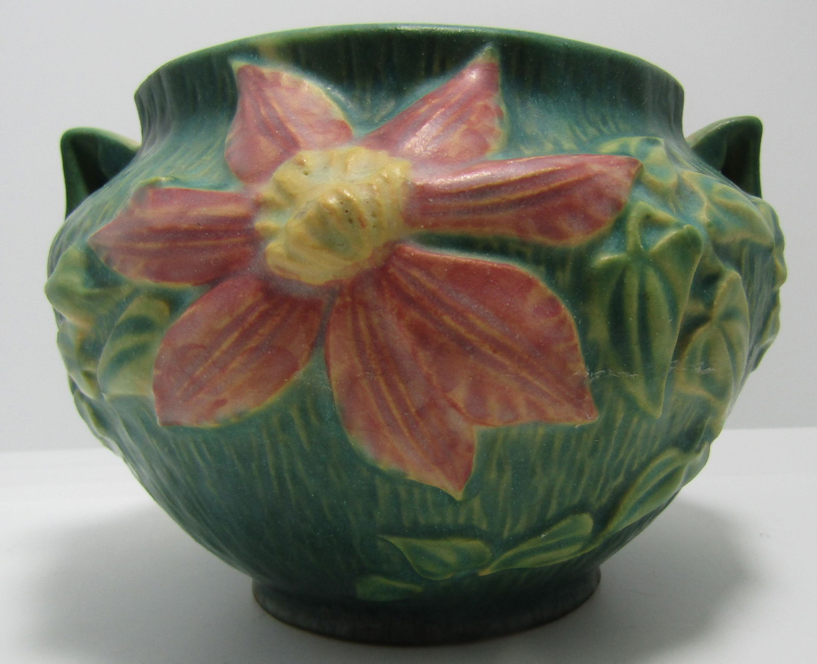 ROSEVILLE #667-4 CLEMATIS JARDINIERE POT PLANTER (1 of 6)