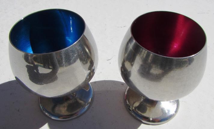 2 GORHAM STERLING SILVER ENAMEL CORDIAL CUPS (1 of 6)