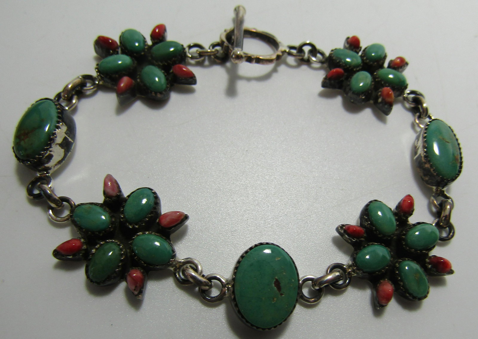 CL ROYSTON TURQUOISE BRACELET STERLING SILVER SOS (1 of 3)