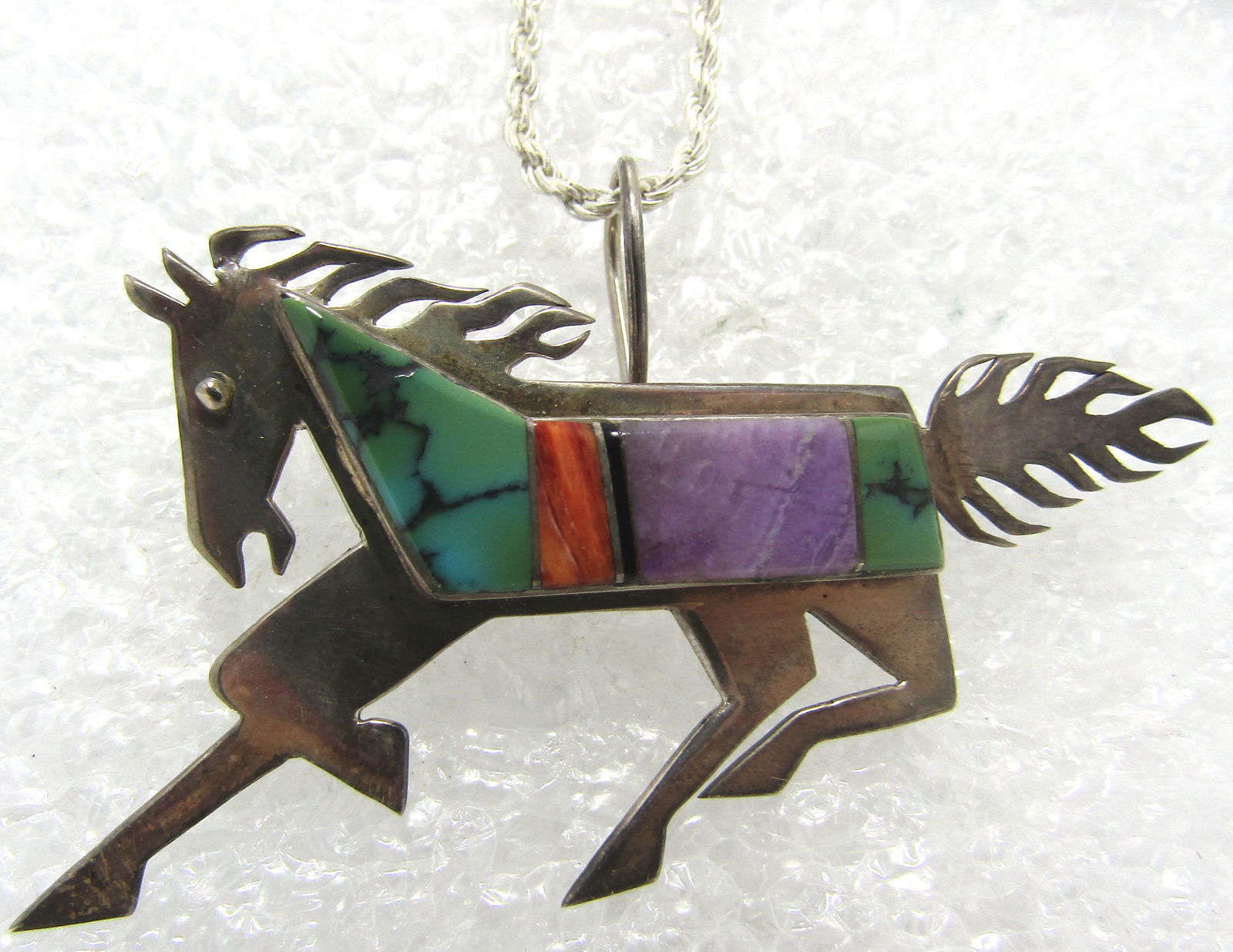 VANDOVER ROBERT INLAY PIN NECKLACE STERLING SILVER (1 of 3)