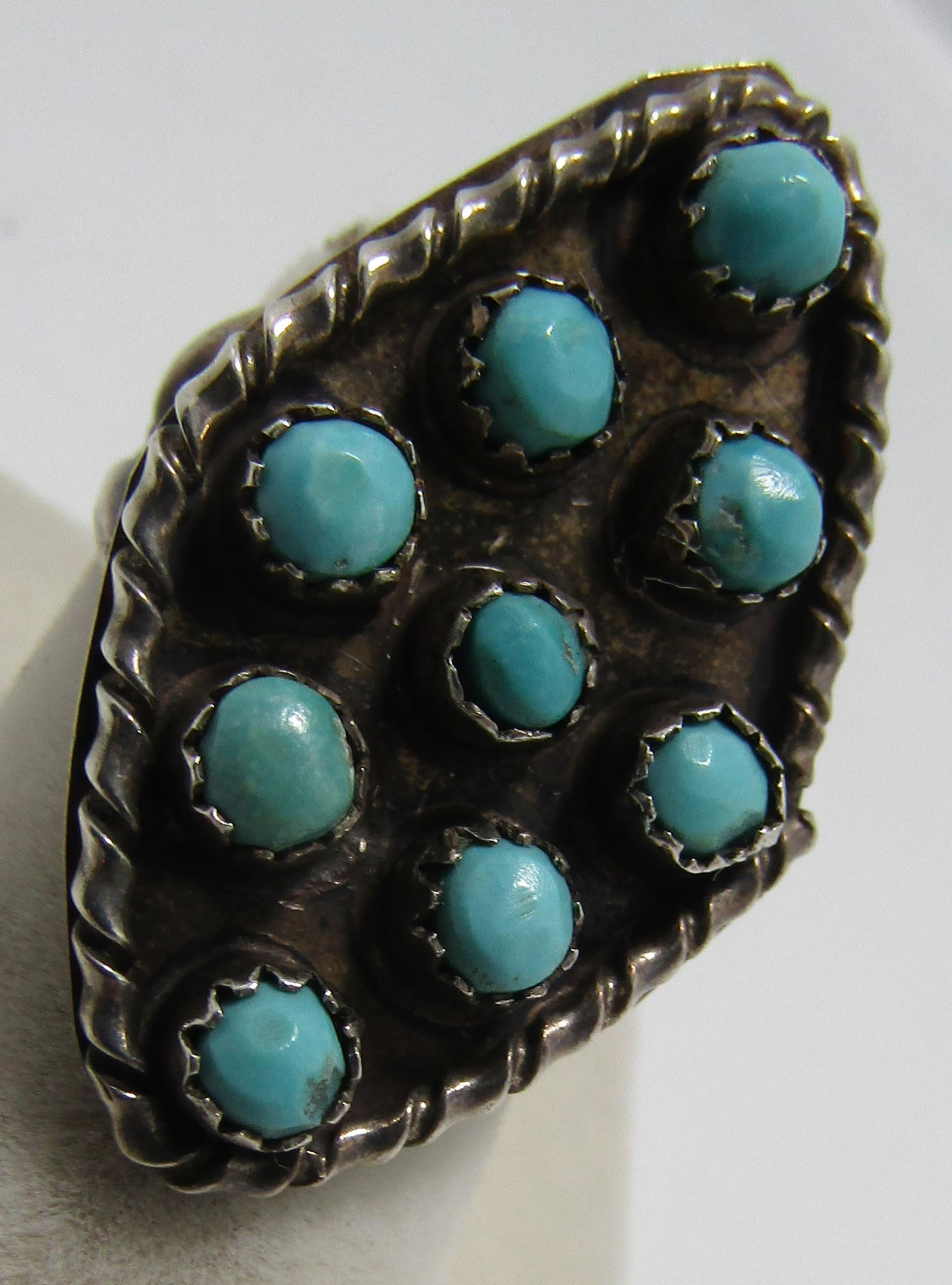 SNAKE EYE TURQUOISE RING STERLING SILVER (1 of 3)