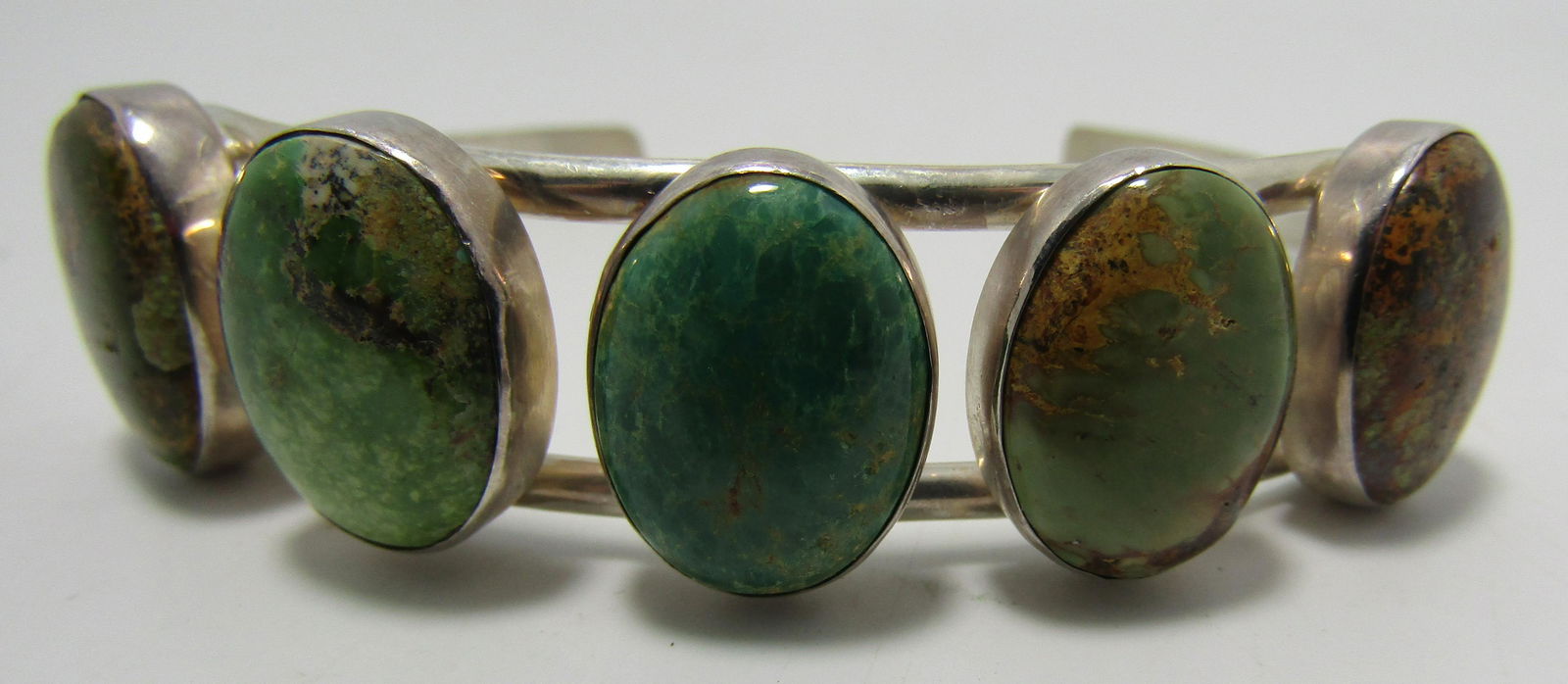 DESERT ROSE TURQUOISE CUFF BRACELET STERLING SILVE (1 of 3)