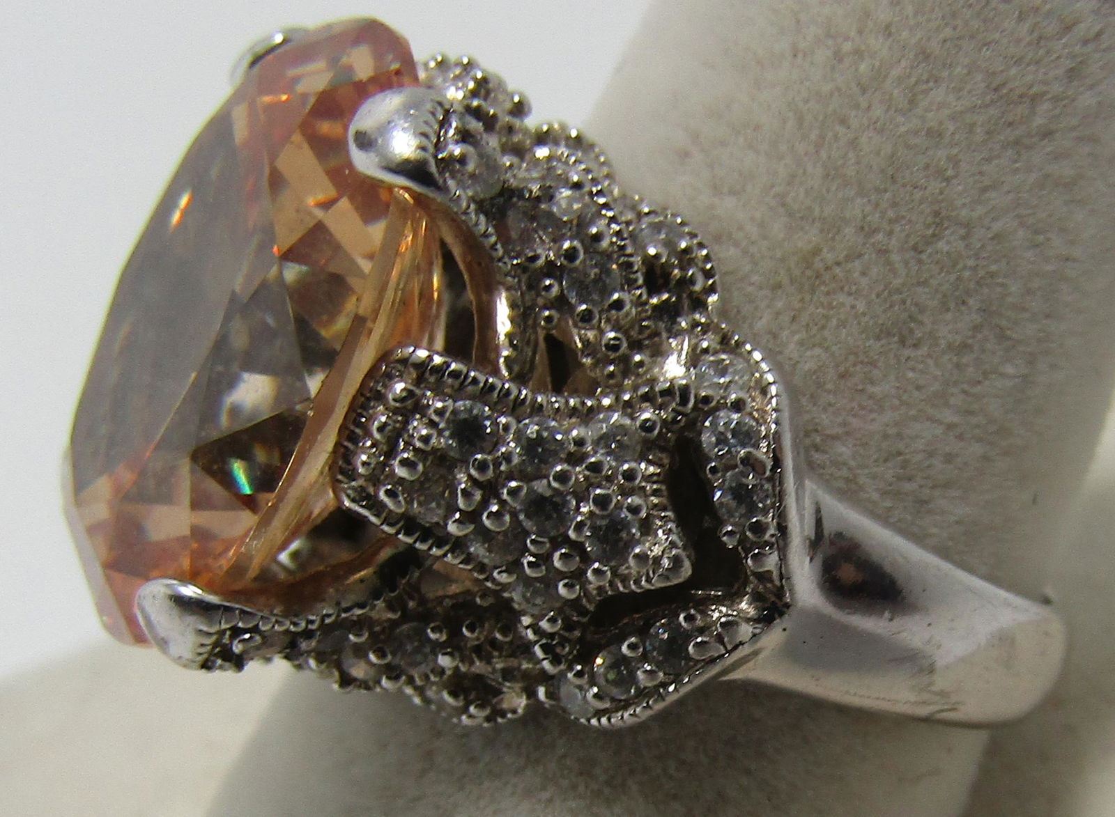 ESPOSITO RING MORGANITE STERLING SILVER SWEETHEART (1 of 3)