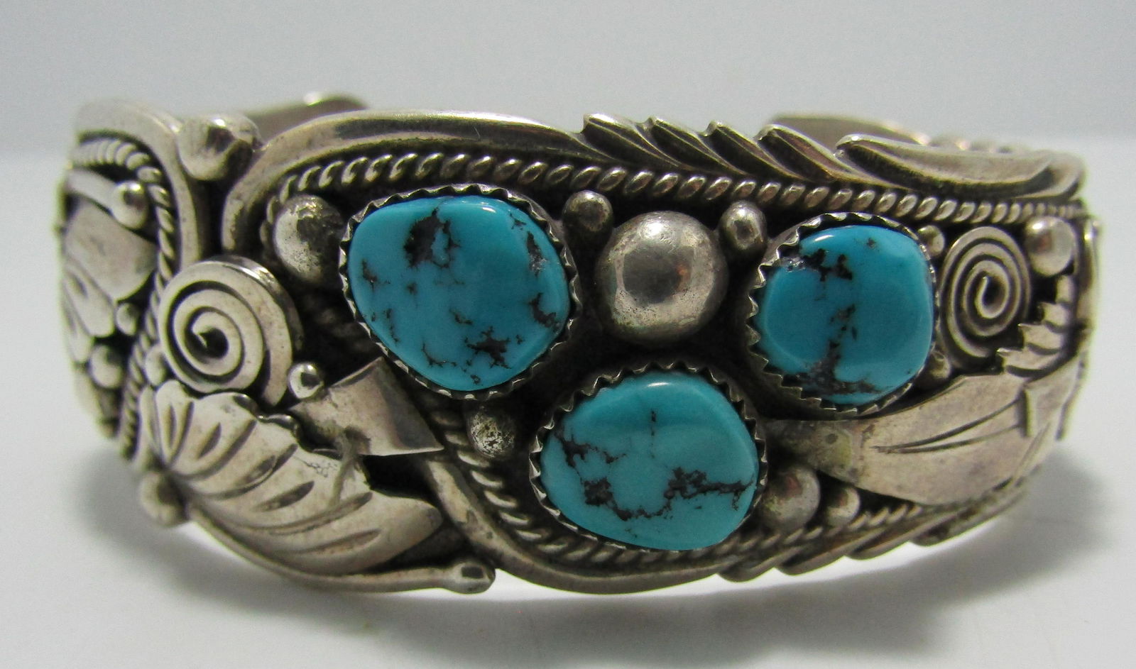 BEN BEGAYE TURQUOISE CUFF BRACELET STERLING SILVER (1 of 5)