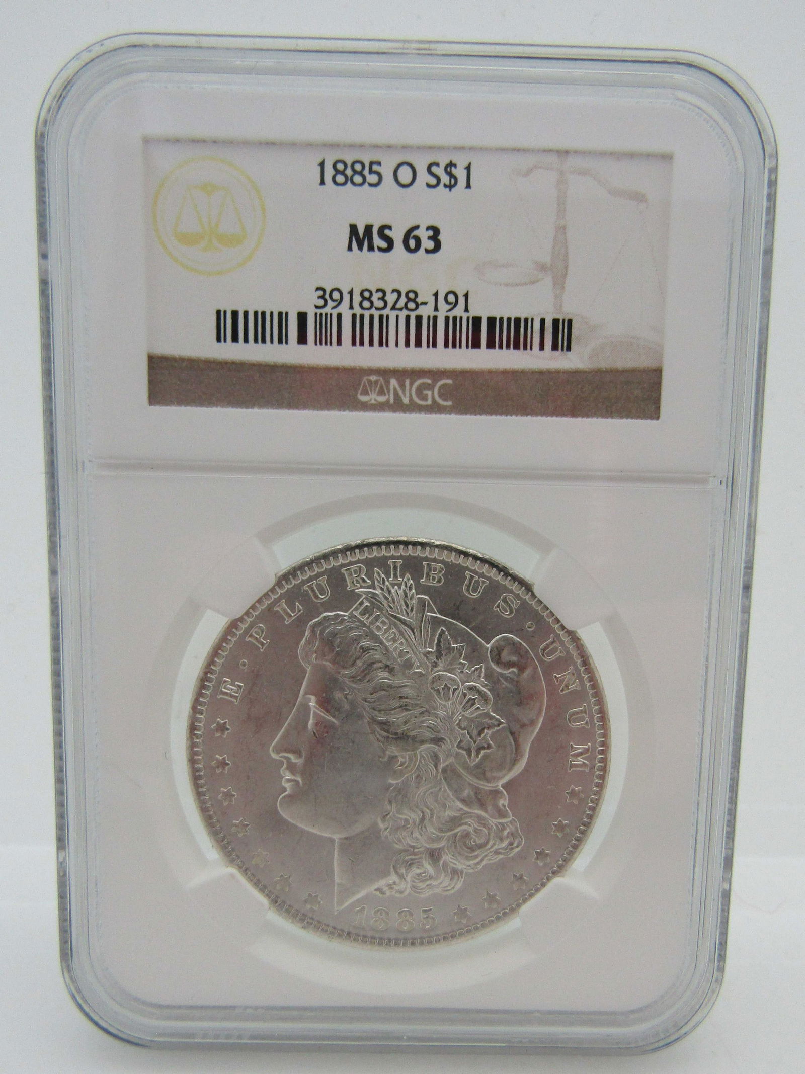 1885 O MORGAN SILVER DOLLAR NGC MS63 US COIN (1 of 2)