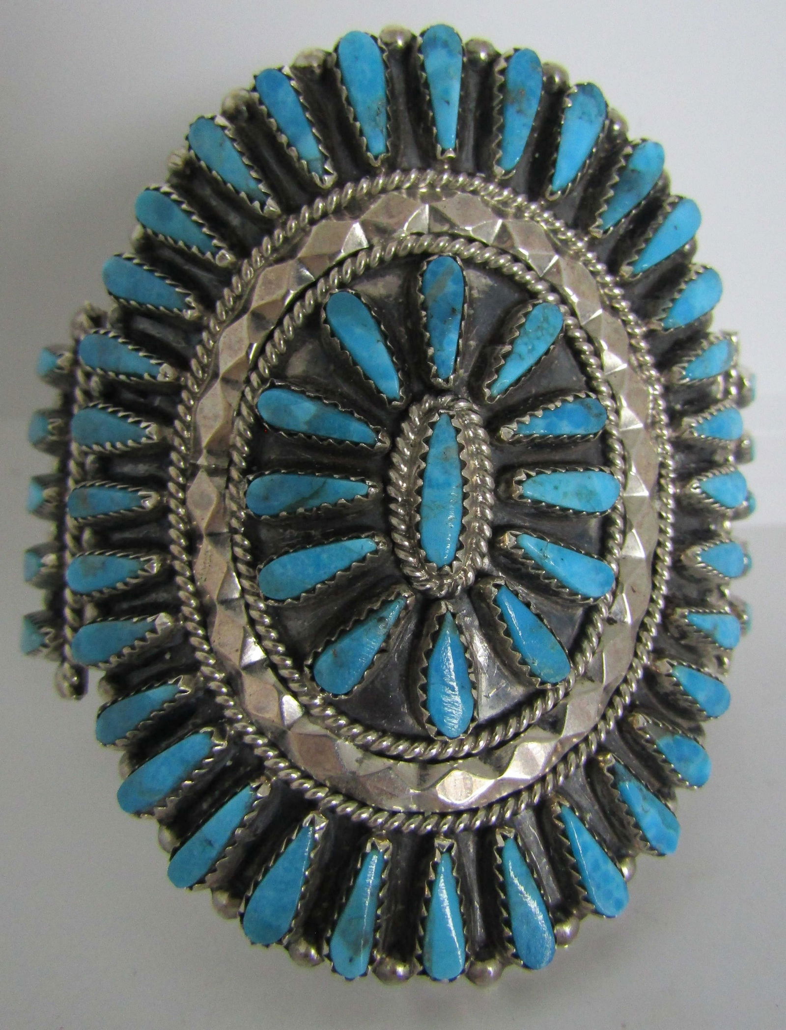 TOMMY LOWE TURQUOISE CUFF BRACELET STERLING SILVER (1 of 5)