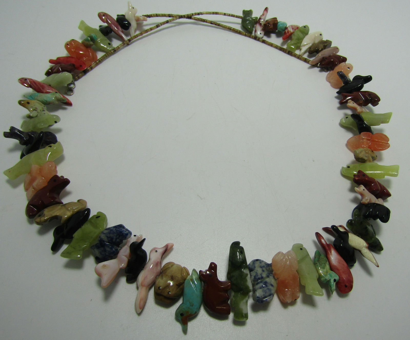 60 STONE FETISH MASTERPIECE NECKLACE KAMASSEE 31" (1 of 3)