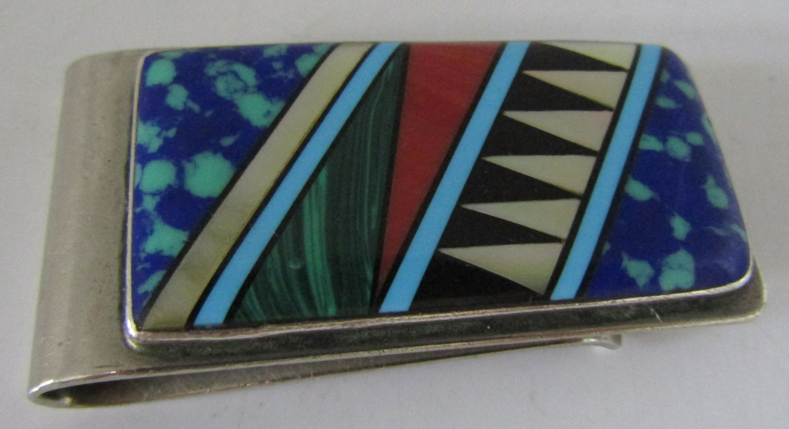 ROAN TURQUOISE MONEYCLIP PENDANT STERLING SILVER (1 of 3)