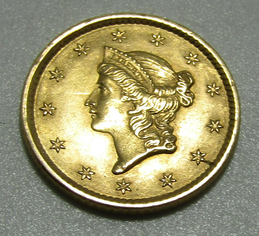 1852 ONE DOLLAR USA GOLD COIN. (1 of 2)