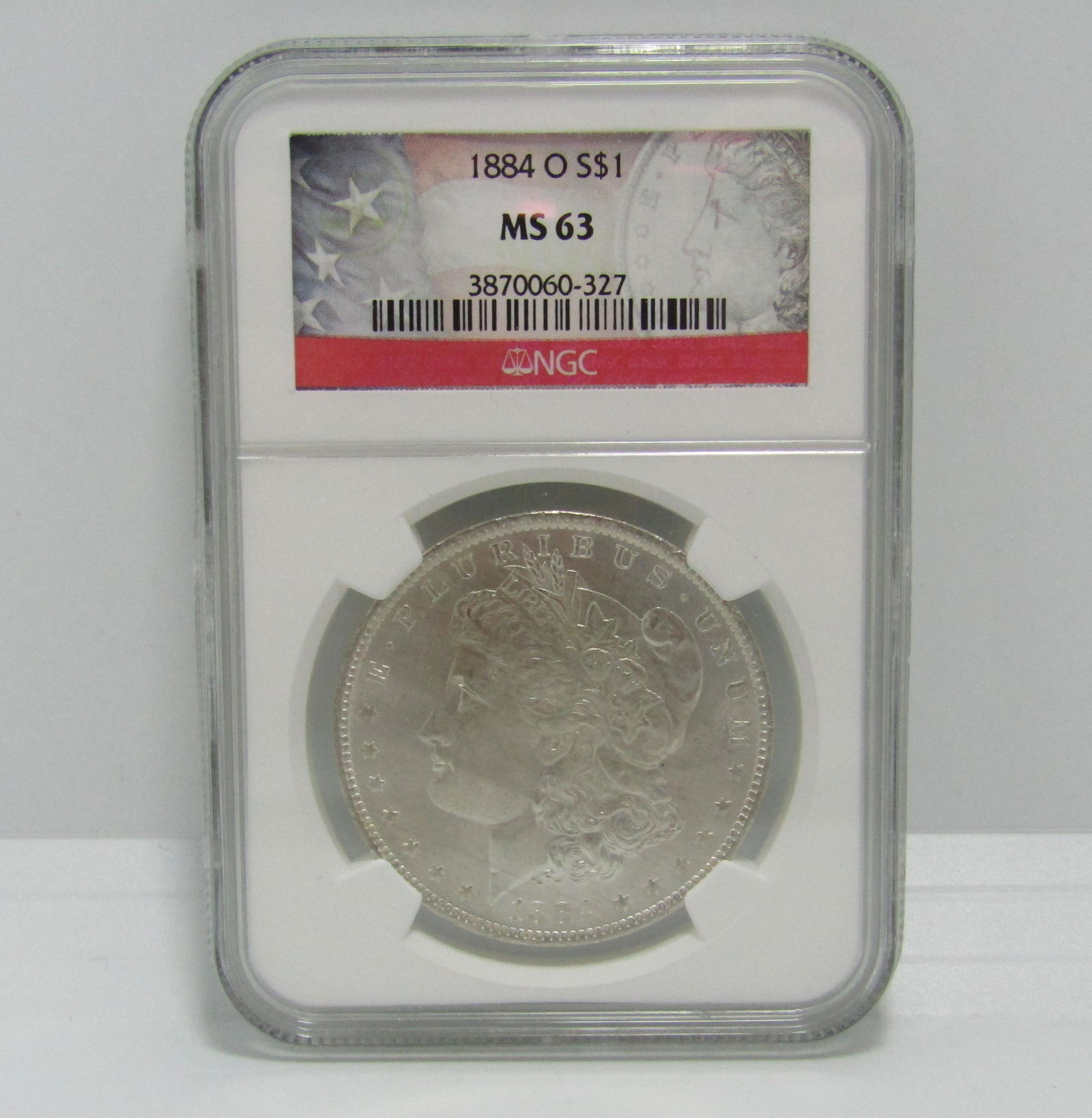 1884 O SILLVER MORGAN DOLLAR COIN MS 63 (1 of 2)