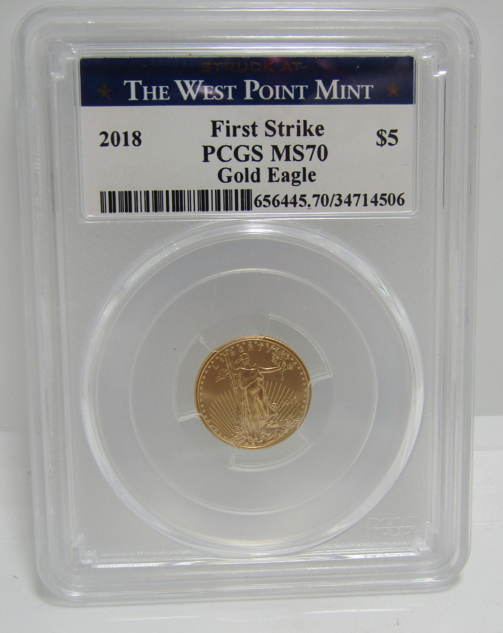 2018 5 DOLLAR GOLD EAGLE MS70 (1 of 2)