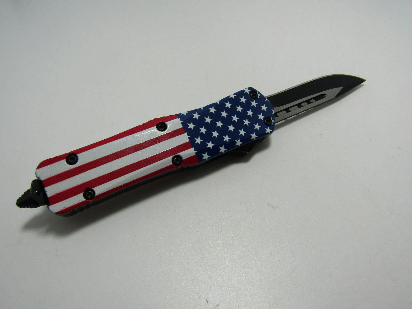 USA FLAG SWITCHBLADE KNIFE OTF (1 of 2)