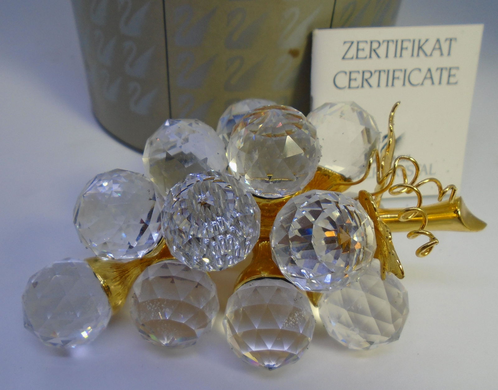 SWAROVSKI SILVER CRYSTAL 7550 GRAPE BUNCH IN BOX (1 of 5)