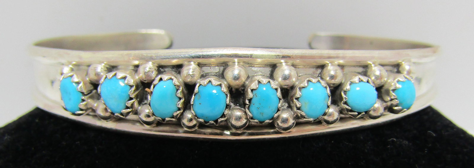 CADMAN 8 TURQUOISE CUFF BRACELET STERLING SILVER (1 of 3)