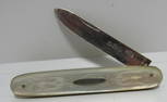 "JF" ENGLISH STERLING SILVER MOP FRUIT KNIFE 1895
