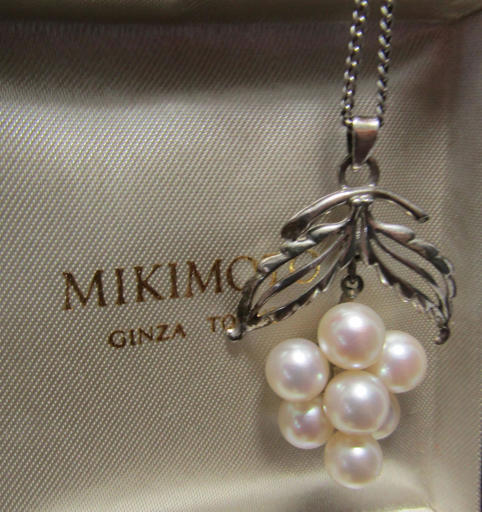7 MIKIMOTO 7MM PEARL NECKLACE STERLING SILVER (1 of 11)