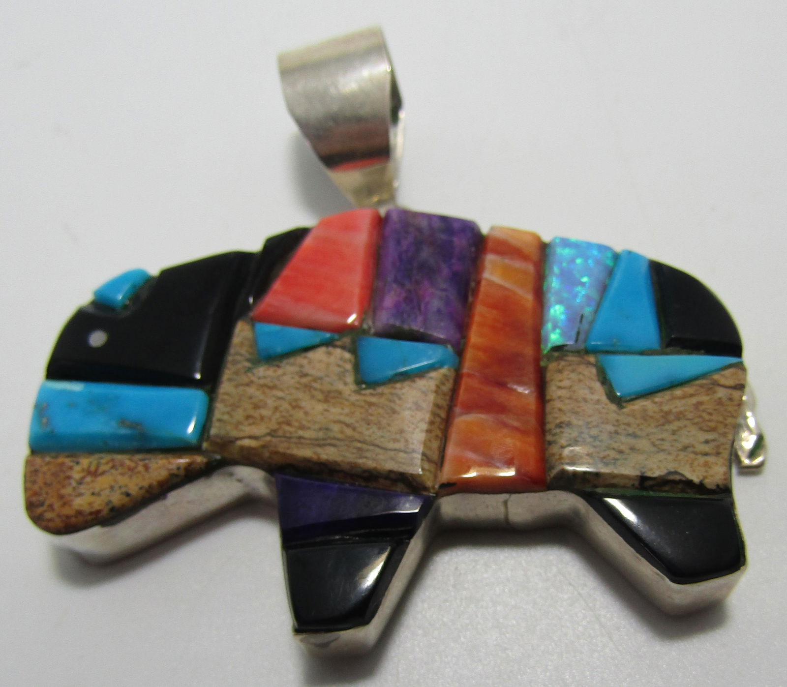 YAZZIE COBBLESTONE TURQUOISE NECKLACE STERLING (1 of 5)