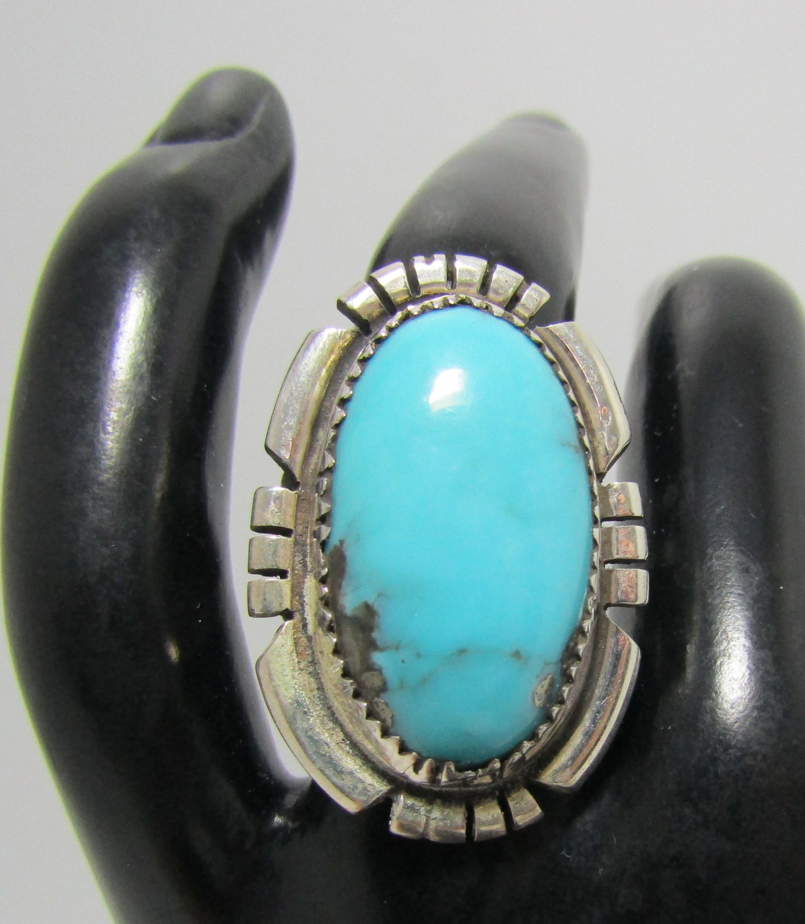 KW BISBEE TURQUOISE RING STERLING SILVER SIZE 6 (1 of 4)