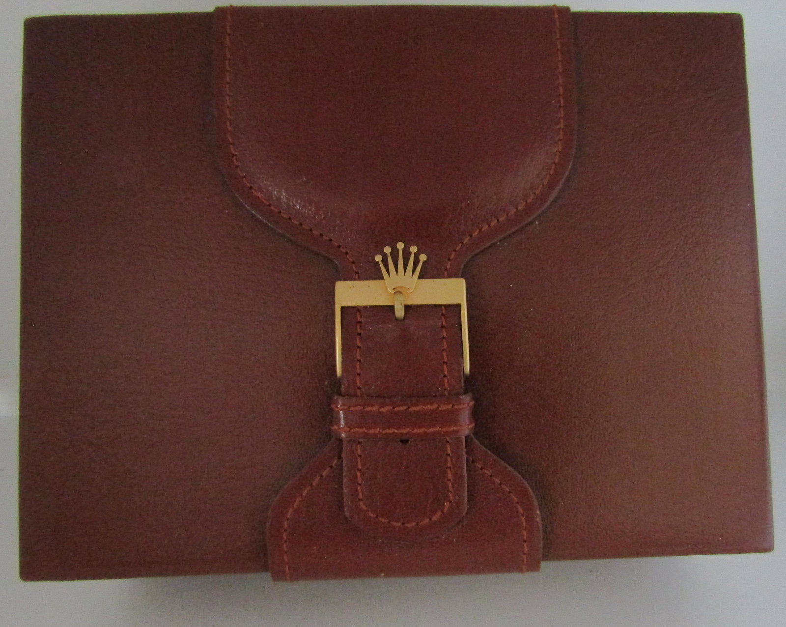 VINTAGE LEATHER ROLEX PRESIDENT WATCH BOX (1 of 3)