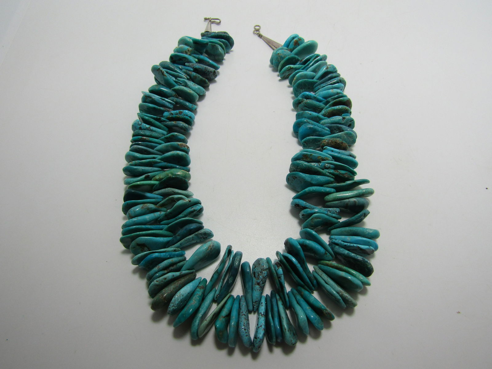 186 GRAM TUMBLED TURQUOISE STONE STERLING NECKLACE (1 of 4)