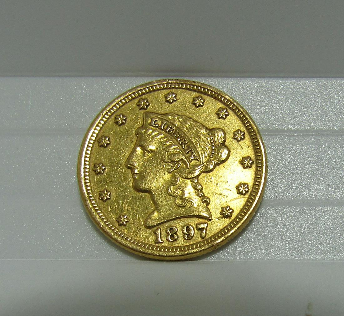 1897 $2.5 DOLLAR US GOLD COIN LIBERTY HEAD (1 of 3)