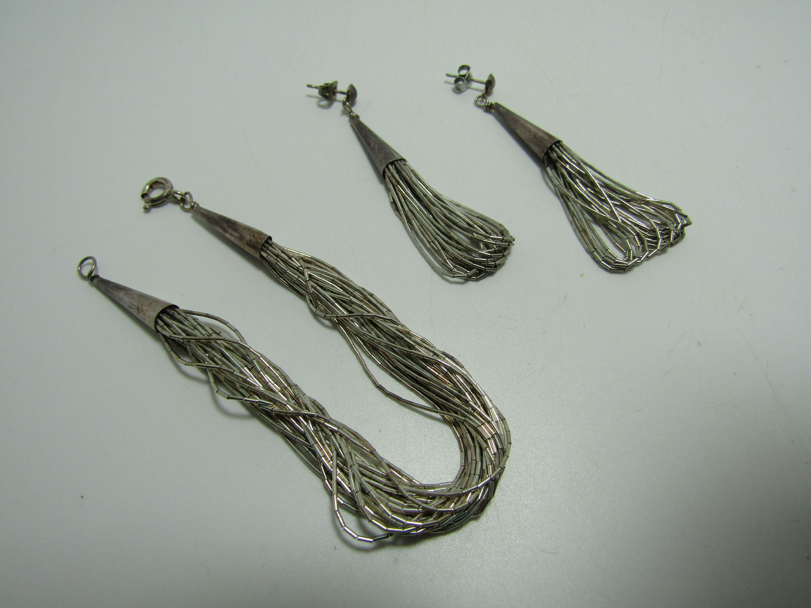 30 STRAND LIQUID SILVER STERLING BRACELET SET (1 of 2)