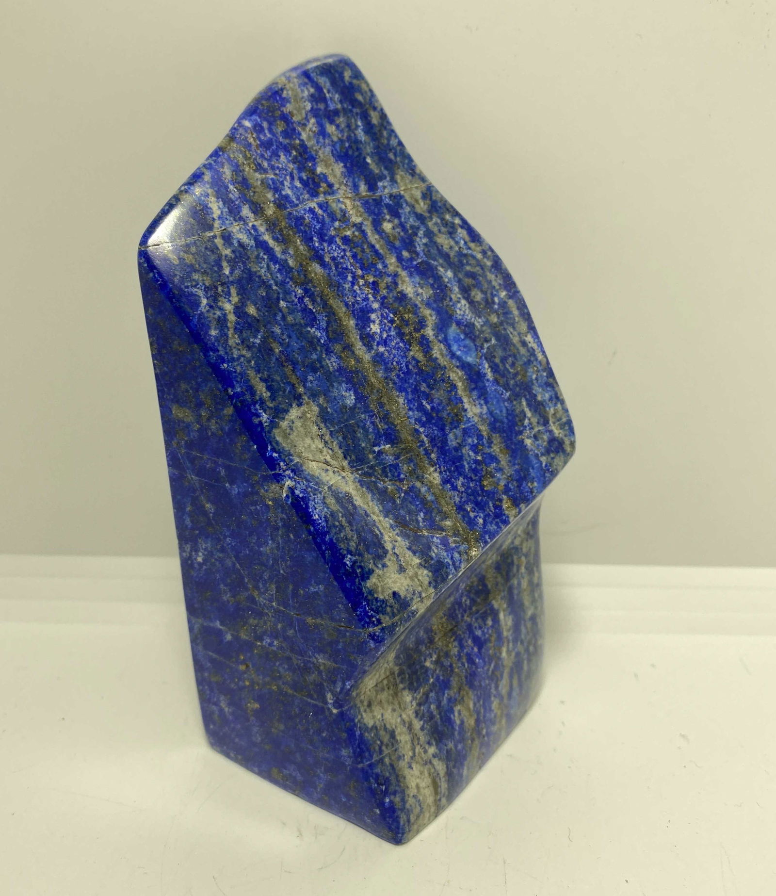 895 GRAM 5.5" LAPIS LAZULI HOWLING WOLF HEAD (1 of 5)
